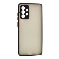 Чохол Samsung Galaxy A72 LikGus Totu camera protect чорний / червоний