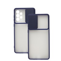 Чехол для Samsung Galaxy A73 LikGus Camshield camera protect синий