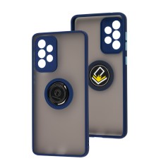 Чехол для Samsung Galaxy A73 LikGus Edging Ring синий