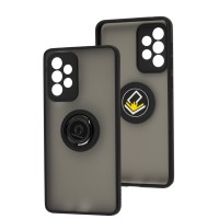 Чехол для Samsung Galaxy A73 LikGus Edging Ring черный