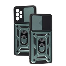 Чехол для Samsung Galaxy A73 (A736) Serge Ring Armor ударопрочный зеленый
