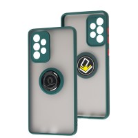 Чохол Samsung Galaxy A73 LikGus Edging Ring оливковий