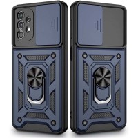 Чехол для Samsung Galaxy A73 (A736) Serge Ring Armor ударопрочный синий