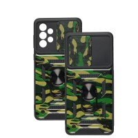 Чохол для Samsung Galaxy A73 (A736) Serge Ring Armor ударостійкий army green