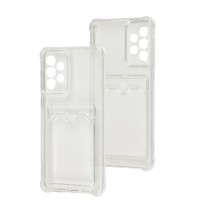 Чохол для Samsung Galaxy A73 (A736) WXD Card Pocket прозорий