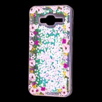 Чохол для Samsung Galaxy J3 2016 (J320) вода світло-рожевий "квіти"