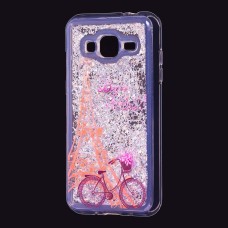 Чохол для Samsung Galaxy J3 2016 (J320) Блискучі вода Fashion "Paris"