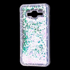 Чохол для Samsung Galaxy J3 2016 (J320) вода світло-рожевий "геометрія"