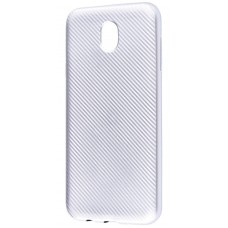 Чохол Samsung Galaxy J3 2017 (J330) Carbon Protection Case срібний