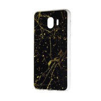 Чохол для Samsung Galaxy J4 2018 (J400) мармур з цукерки чорний