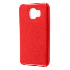 Чохол для Samsung Galaxy J4 2018 (J400) Shining Glitter з блискітками червоний