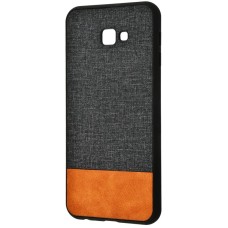 Чохол для Samsung Galaxy J4+ 2018 (J415) Hard Textile чорно коричневий