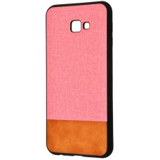 Чохол для Samsung Galaxy J4+ 2018 (J415) Hard Textile рожево-коричневий