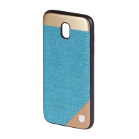 Чохол Samsung Galaxy J5 2017 (J530) Top-V з металевою вставкою блакитний