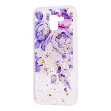 Чохол для Samsung Galaxy J6 2018 (J600) Flowers Confetti "півони"