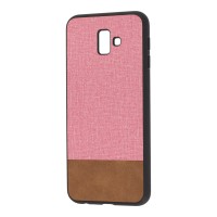 Чохол Samsung Galaxy J6+ 2018 (J610) Hard Textile рожево-коричневий