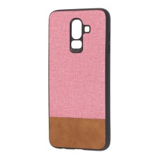 Чохол для Samsung Galaxy J8 (J810) Hard Textile рожево-коричневий