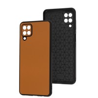 Чохол Samsung Galaxy A12 / M12 Classic leather case orange