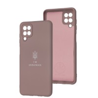 Чохол Samsung Galaxy A12 / M12 Full Premium Тризуб розовий / pink sand