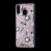 Чохол для Samsung Galaxy M20 (M205) Блискучі вода сріблястий "пудра та помада"
