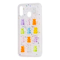 Чохол для Samsung Galaxy M20 (M205) 3D confetti "ведмедики"