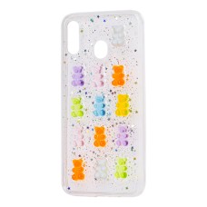 Чохол для Samsung Galaxy M20 (M205) 3D confetti "ведмедики"