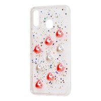 Чохол для Samsung Galaxy M20 (M205) 3D confetti "серця"