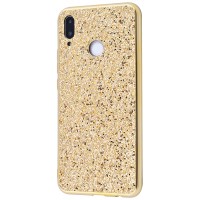 Чохол для Samsung Galaxy M20 (M205) Shining sparkles з блискітками золотистий