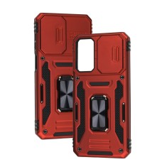 Чохол Samsung Galaxy M13 4G / M23 5G Camshield Army Ring червоний