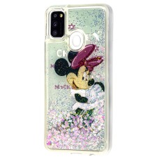 Чохол для Samsung Galaxy M21 / M30s Блискітка вода new mickey