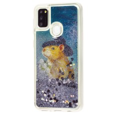 Чохол для Samsung Galaxy M21 / M30s Блискучі вода "mouse ковбой"