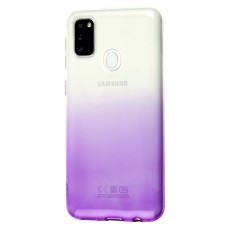 Чохол Samsung Galaxy M21 / M30s Gradient Design біло-фіолетовий
