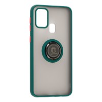 Чохол Samsung Galaxy M31 (M315) LikGus Edging Ring оливковий
