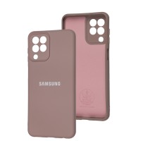 Чохол Samsung Galaxy M33 (M336) Silicone Full camera розовий / pink sand