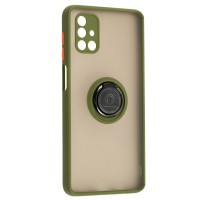 Чохол Samsung Galaxy M51 (M515) LikGus Edging Ring оливковий