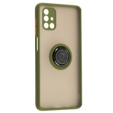 Чохол Samsung Galaxy M51 (M515) LikGus Edging Ring оливковий