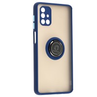 Чохол Samsung Galaxy M51 (M515) LikGus Edging Ring синій