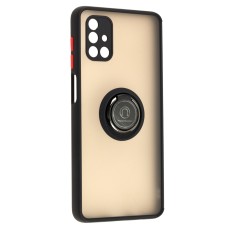 Чохол Samsung Galaxy M51 (M515) LikGus Edging Ring чорний / червоний