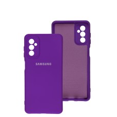 Чохол Samsung Galaxy M52 (M526) Silicone Full camera фіолетовий / purple
