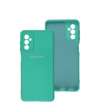 Чохол Samsung Galaxy M52 (M526) Silicone Full camera бірюзовий