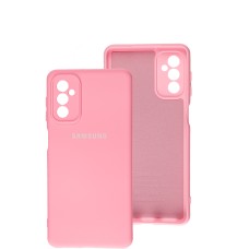 Чохол Samsung Galaxy M52 (M526) Silicone Full camera рожевий / light pink