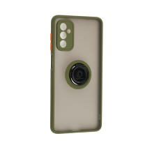 Чохол Samsung Galaxy M52 (M526) LikGus Edging Ring зелений (хакі)