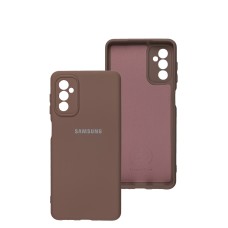Чохол Samsung Galaxy M52 (M526) Silicone Full camera рожевий / pink sand