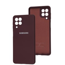 Чохол Samsung Galaxy M53 (M536) Full camera бордовий / marsala