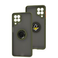 Чохол Samsung Galaxy M53 (M536) LikGus Edging Ring хакі