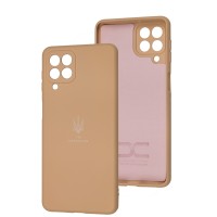 Чохол для Samsung Galaxy M53 (M536) Silicone Full Тризуб пудровий