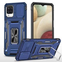 Чохол для Samsung Galaxy M53 (M536) Camshield Army Ring синій / navy