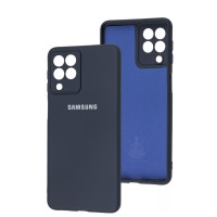 Чохол Samsung Galaxy M53 (M536) Silicone Full camera синій / midnight blue
