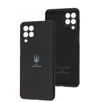 Чохол для Samsung Galaxy M53 (M536) Silicone Full Тризуб чорний