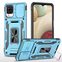 Чохол Samsung Galaxy M53 (M536) Camshield Army Ring синій / light blue